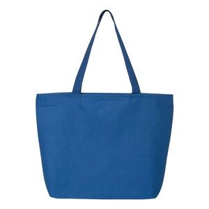 NWOT Blue Zip Top Tote Bag